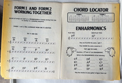 Vintage 1978 Bull’s-Eye Easy Chord Finders Poster #1 & Rhythm Chords Book