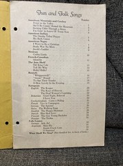 Fun and Folk Songs Vintage Song Book 1941 Westminster Press