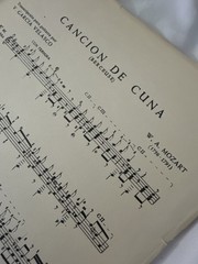 Mozart Cancion De Cuna Guitar Sheet Music 1964 V. Garcia Velasco Vintage Spain