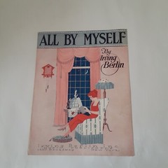 Vintage sheet music All By Myself Irving Berlin 1920