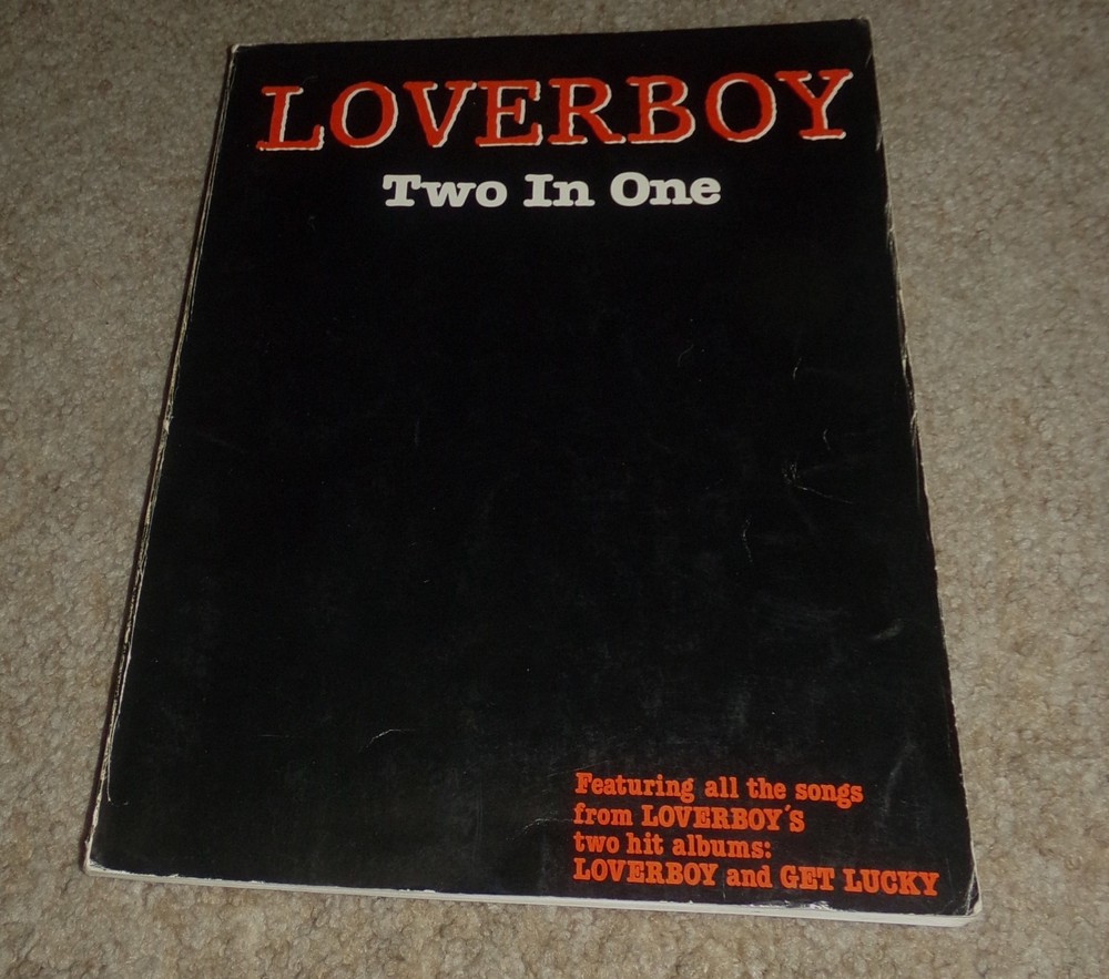 Loverboy Two In One Guitar Piano Music Book (Cherry Lane, 1982), Vintage, Rare