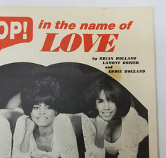 The Supremes Stop In The Name Of Love Sheet Music 1965 Vintage Motown Diana Ross