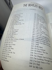 The Beatles Best, Piano Vocal Guitar Songbook, Over 120 Beatles Hits, 1987