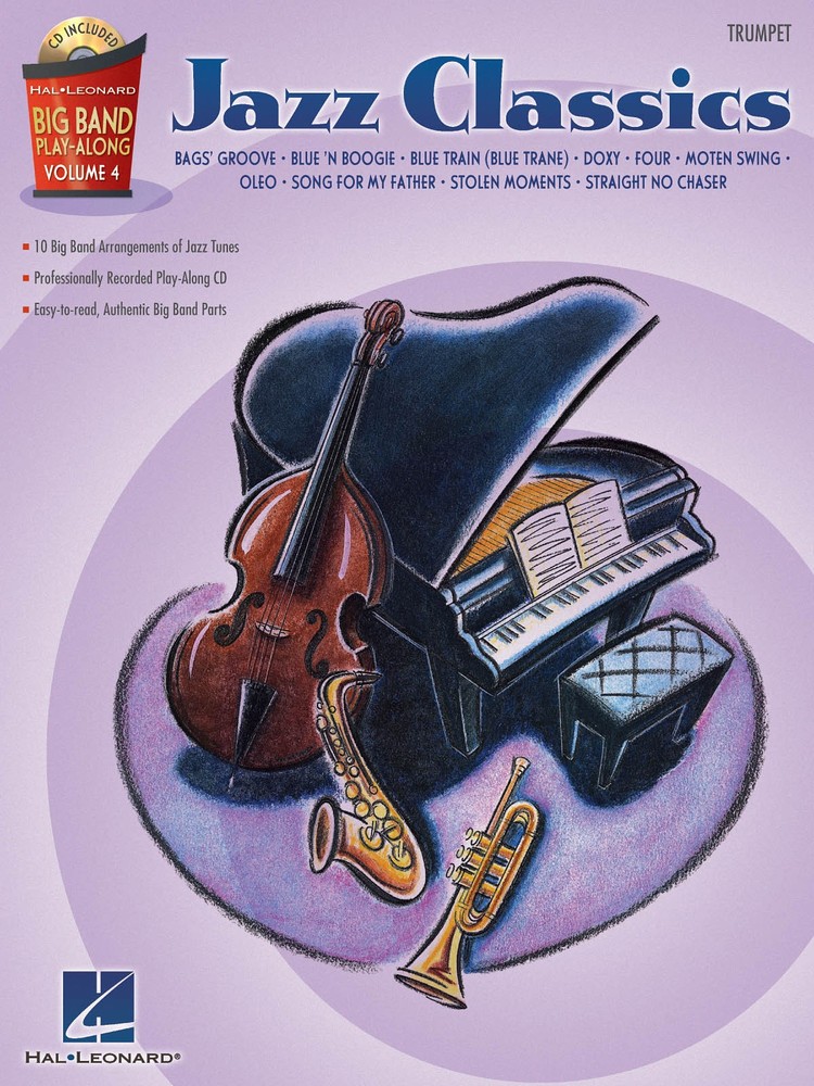 Jazz Classics Trumpet Big Band Play-Along Vol 4 Sheet Music Book CD Pack