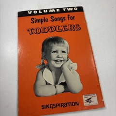 SIMPLE SONGS for TODDLERS ~ 1959 Songbook with Music Lyrics VOLUME 2