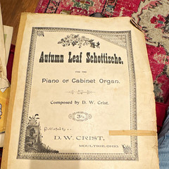D. W. Crist Autumn Leaf Schottische Sheet Music Piano/Organ Solo
