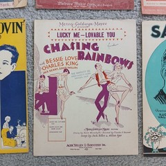 16pc Lot 1920-43 Antique Music Sheet Music. Retro Graphics Theater Design Vtg