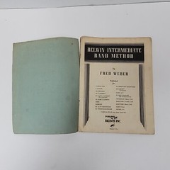 Alto Sax Belwin Band Intermediate Band Method E Flat Alto Saxophone 1947