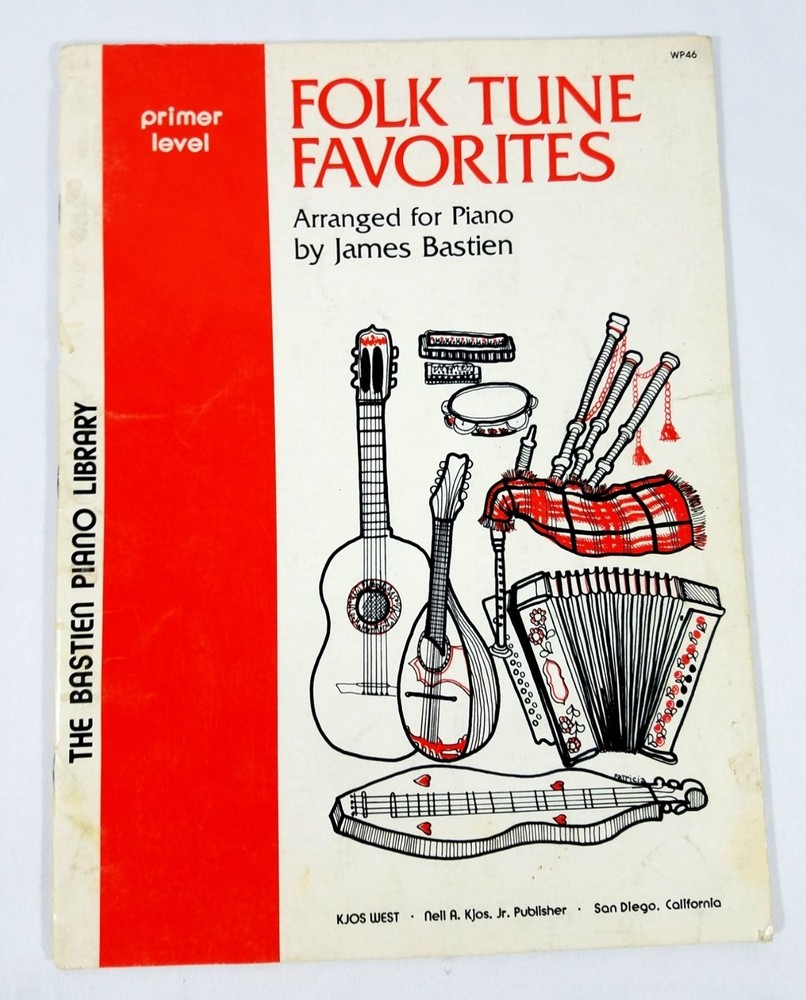 Folk Tune Favorites Primer Level Piano Book James Bastien Bastien Piano Library