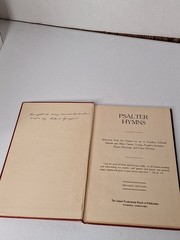 Psalter Hymns – Copyright 1911, Third Issue January 1912 Edition – Hardcover