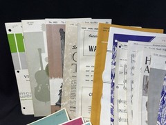 Vintage Lot of Religious Choral SATB Sheet Music 1950s-1980s w/ Storage Folder