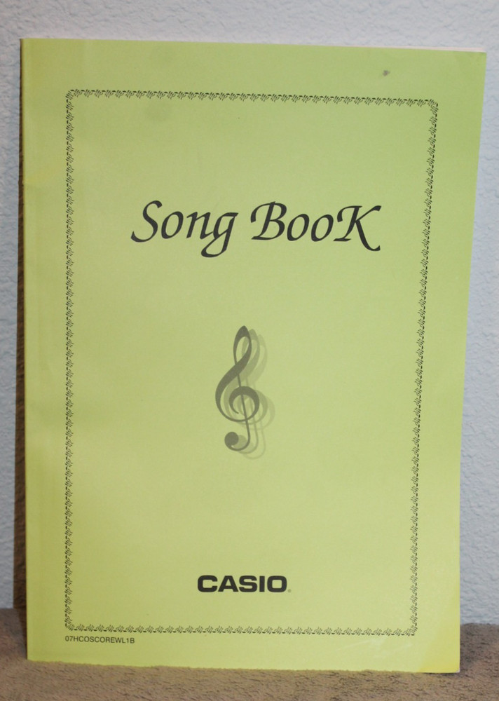 Casio Song Book Piano Keyboard Sheet Music 07HCOSCOREWL1B