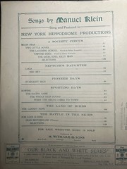 1908 11×14 Revue sheet music SPORTING DAYS (Baseball Collectors See My Note)