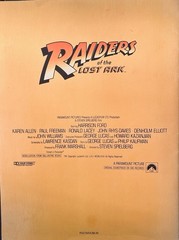 RAIDERS OF THE LOST ARK Folio of Music & MAKING OF Vintage Paperback Book Pair