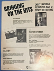 Hold On To The Nights Richard Mark 1987 Vintage Sheet Music Piano Vocal Guitar