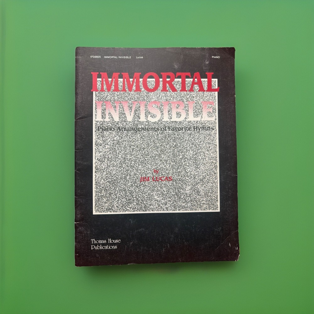 Praise Worship Piano Songbook Immortal Invisible Hymns Jim Lucas Sheet Music VG