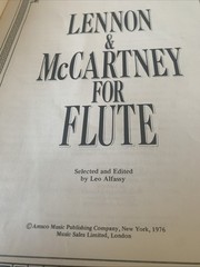 57 By John Lennon & Paul McCartney Sheet Music Book Beatles 1976 Flute