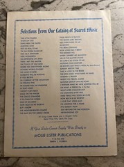 The Highest Hill – Mosie Lister – Sheet Music 1956