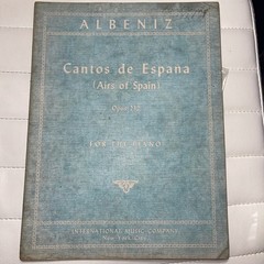 Albeniz Cantos De Espana (Airs Of Spain) Op 232 Isidor Philipp 1950 No. 1092