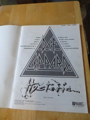 Vintage 1988 Def Leppard Songbook « Hysteria »