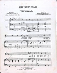 The Riff Song Sheet Music Desert Song Sigmund Romberg Operetta British 1926