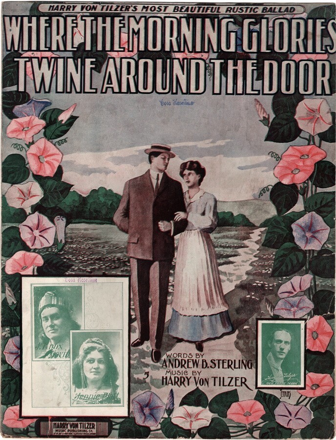 Where The Morning Glories Twine Around The Door, 1905, Antique Sheet Music 2nd