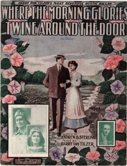 Where The Morning Glories Twine Around The Door, 1905, Antique Sheet Music 2nd
