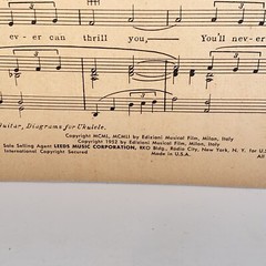 Vintage 1952 Until Sheet Music for Piano Guitar Uke Vocal