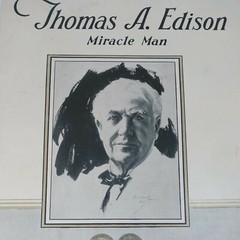 Thomas A Edison Miracle Man 1929 Advertising GraybaR Electric Co Sheet Music