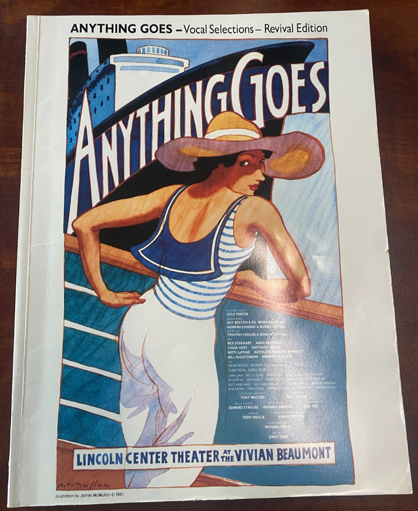 Anything Goes Vocal Selections Revival Edition Songbook 1988 Cole Porter