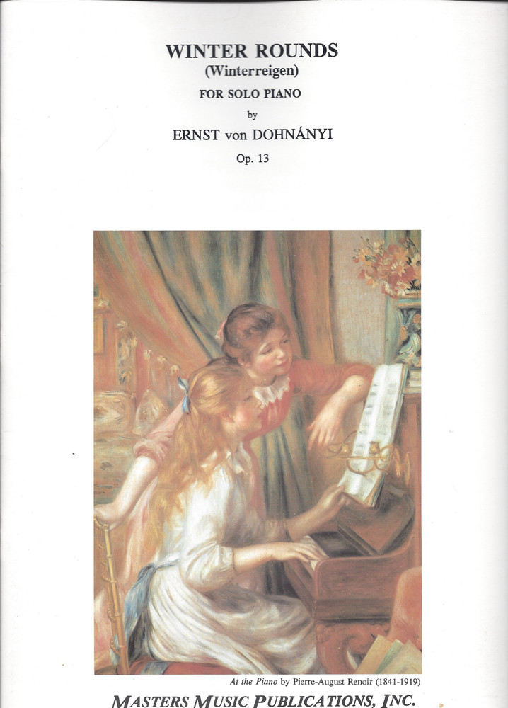Winter Rounds by Ernst Von Dohnanyi Piano Solo