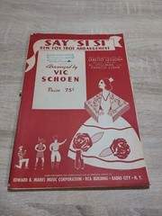 Say Si Si Fox Trot Arrangement vintage Vic Shoen Full Score