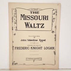 Vintage 1941 The Missouri Waltz Sheet Music Arranged For Piano by F. K. Logan