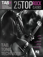 25 Top Rock Classics for Guitar Notes & Tab Sheet Music Chords Lyrics Songs Book