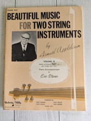 Piano Acc. Beautiful Music For Two String Instruments Samuel Applebaum Song book