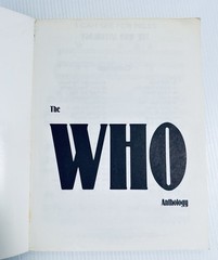 Vintage Who Anthology Songbook Music Lyrics Guitar Piano Vocal Edition Songs