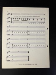 The BEATLES : Sheet Music PUNCH HOLE 1968 : –POLYTHENE PAM —CLEAN. 3627