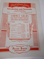Herman Bellstedt Introduction and Tarantelle Cornet (Trumpet) Piano Sheet Music