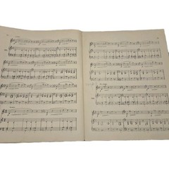 Antique sheet Musical Reference 1897 collectible paper ephemera Guide Song Book.