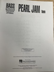 Pearl Jam, Ten, Bass Recorded Versions Songbook 1993