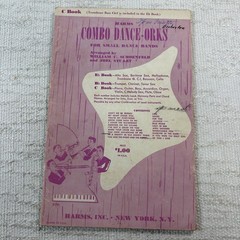 Lot 2 Combo-Orks C Book Instruments Songbook Piano Sheet Music 1952-53 Harms