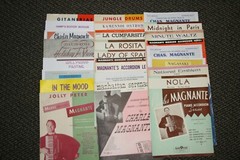 CHARLES MAGNANTE MASSIVE ACCORDION SHEET MUSIC COLLECTION – 16 SELECTIONS on DVD