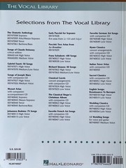 Franz Schubert – The Vocal Library 100 Songs for High Voice Music Book 