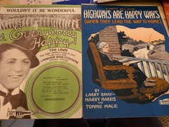 Lot of 10 antique vintage sheet music folios – different songs 1920s-1950s Lot 4