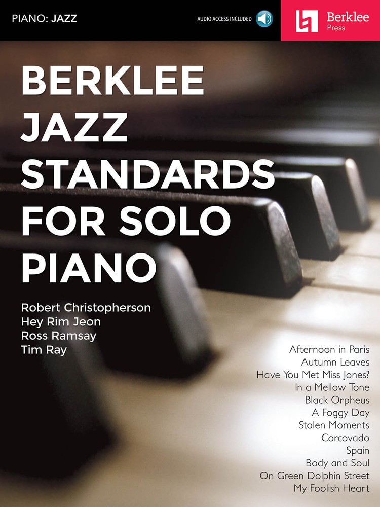 Berklee Jazz Standards for Solo Piano Sheet Music Levels 1-4 Book & Online Audio