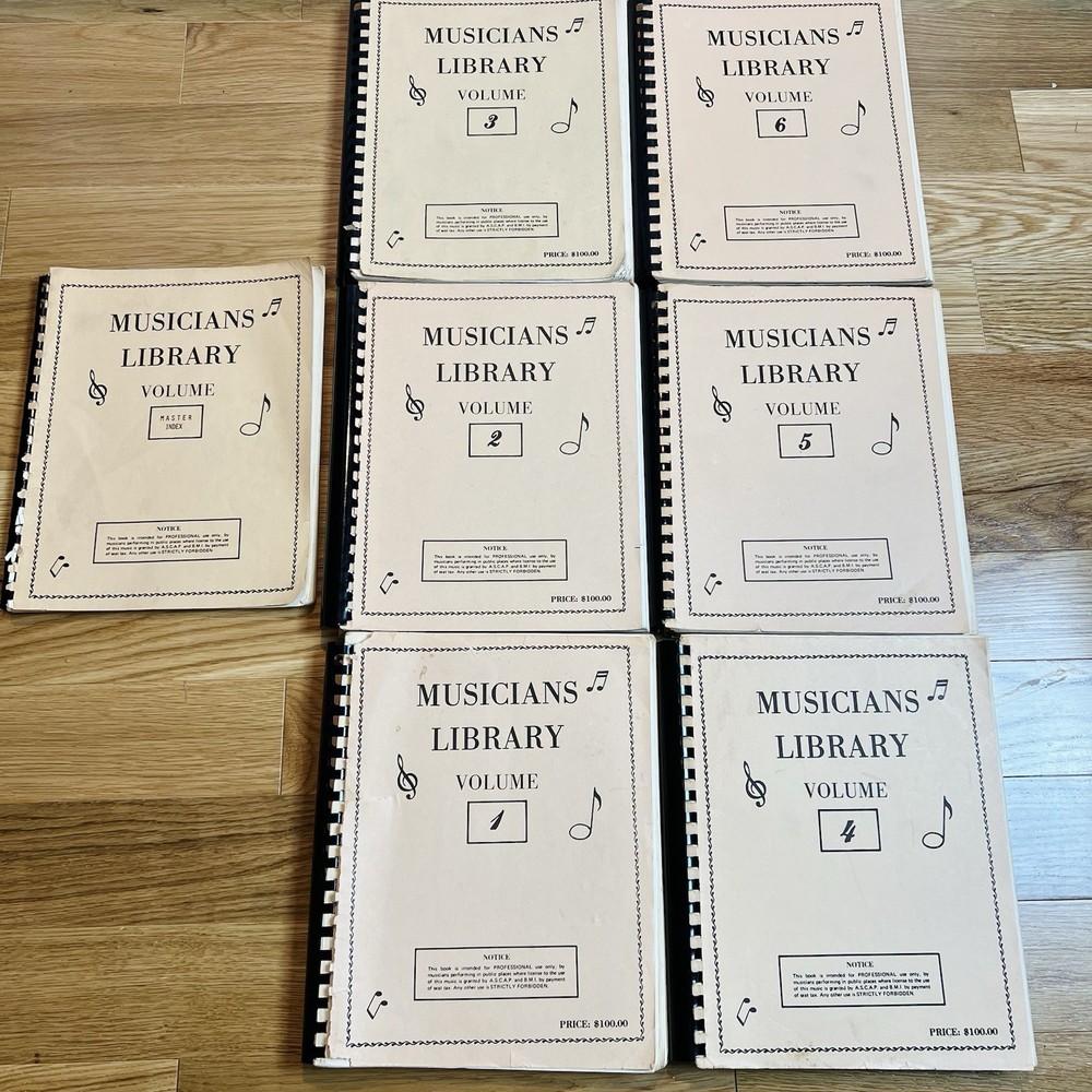 6 Volumes The Musicians Library for the Professional Musician +The Master Index