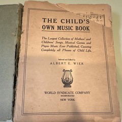 World Syndicate Company The Child&rsquo;s Own Music Book Piano Children&rsquo;s Song Book