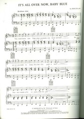 Bob Dylan Bringing it All Back Home sheet music songbook Mr. Tambourine Man