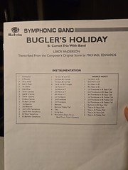 « Bugler&rsquo;s Holiday » Full Score, Parts and CD