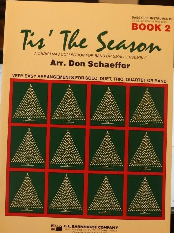 Trombone &lsquo;Tis the Season Bk 2 arr Don Schaeffer for Solo thru Quartet New